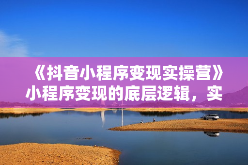 《抖音小程序变现实操营》小程序变现的底层逻辑，实现流量变现