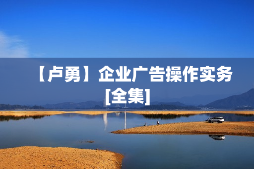 【卢勇】企业广告操作实务[全集]
