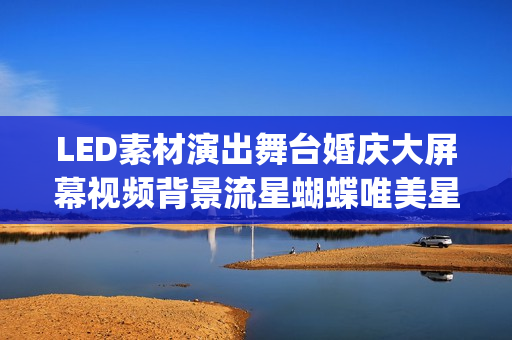 LED素材演出舞台婚庆大屏幕视频背景流星蝴蝶唯美星空VJ素材