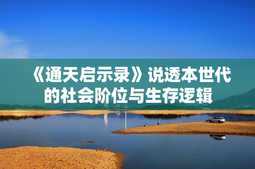 《通天启示录》说透本世代的社会阶位与生存逻辑