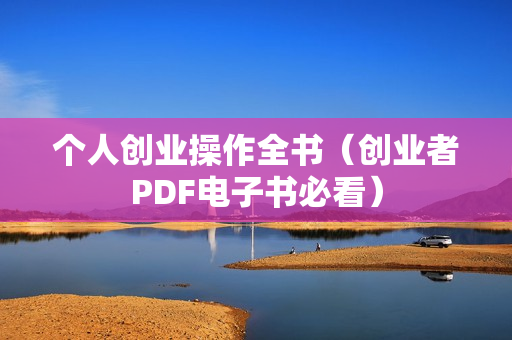 个人创业操作全书（创业者PDF电子书必看）