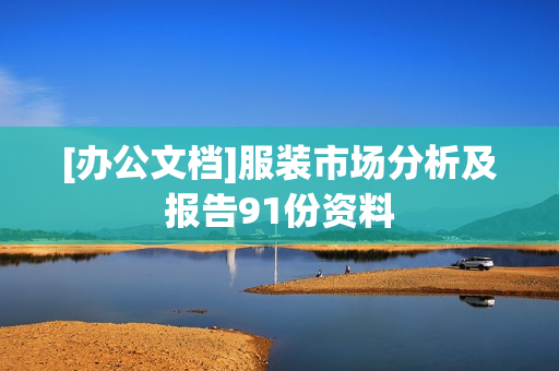 [办公文档]服装市场分析及报告91份资料