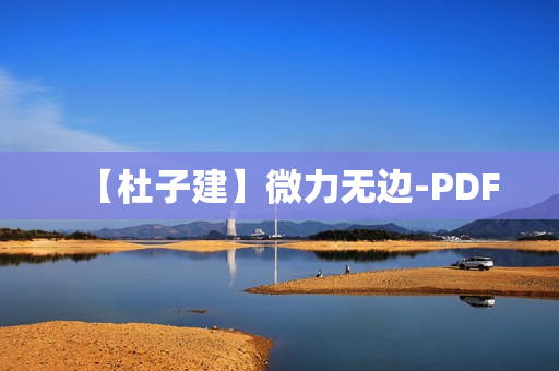 【杜子建】微力无边-PDF