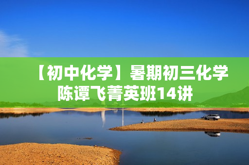 【初中化学】暑期初三化学陈谭飞菁英班14讲