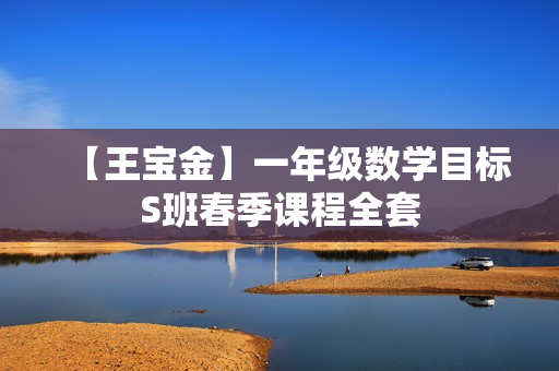 【王宝金】一年级数学目标S班春季课程全套