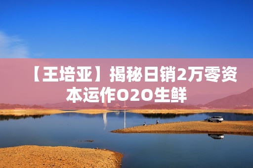 【王培亚】揭秘日销2万零资本运作O2O生鲜