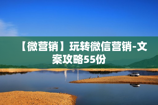 【微营销】玩转微信营销-文案攻略55份