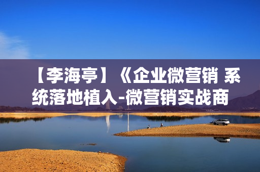 【李海亭】《企业微营销 系统落地植入-微营销实战商业策略》6DVD高清版