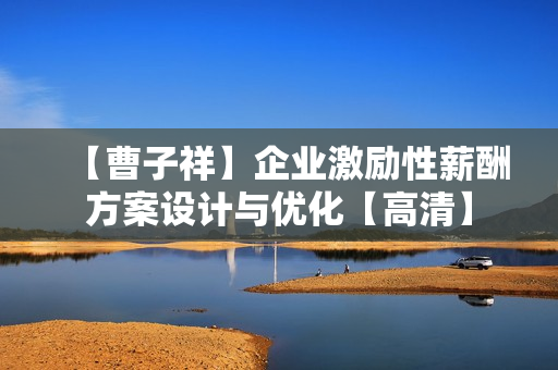【曹子祥】企业激励性薪酬方案设计与优化【高清】