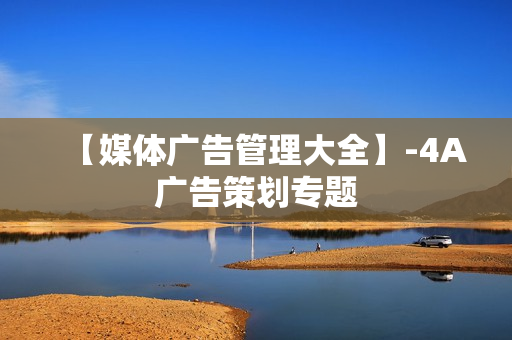 【媒体广告管理大全】-4A广告策划专题