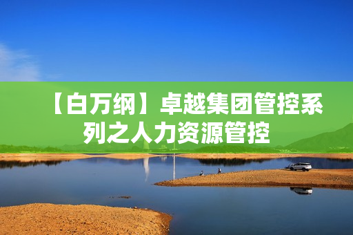 【白万纲】卓越集团管控系列之人力资源管控