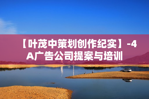 【叶茂中策划创作纪实】-4A广告公司提案与培训