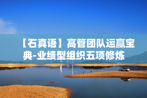 【石真语】高管团队运赢宝典-业绩型组织五项修炼