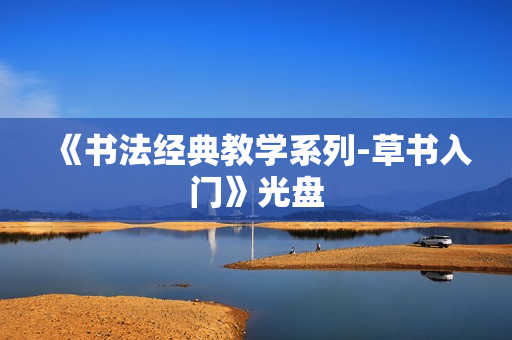 《书法经典教学系列-草书入门》光盘