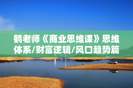 鹤老师《商业思维课》思维体系/财富逻辑/风口趋势篇课程视频