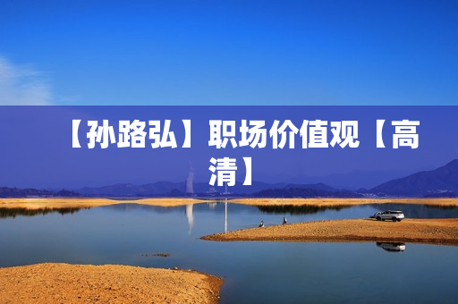 【孙路弘】职场价值观【高清】