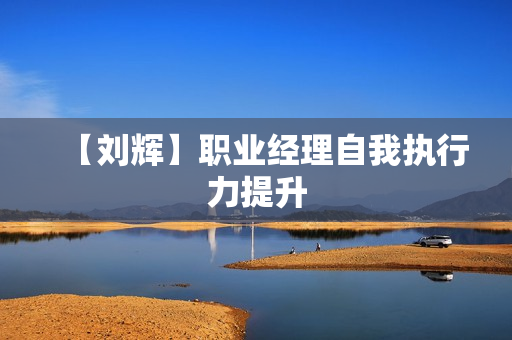 【刘辉】职业经理自我执行力提升