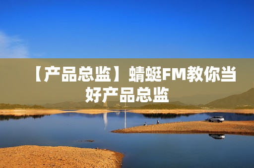 【产品总监】蜻蜓FM教你当好产品总监