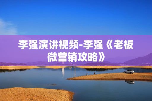 李强演讲视频-李强《老板微营销攻略》