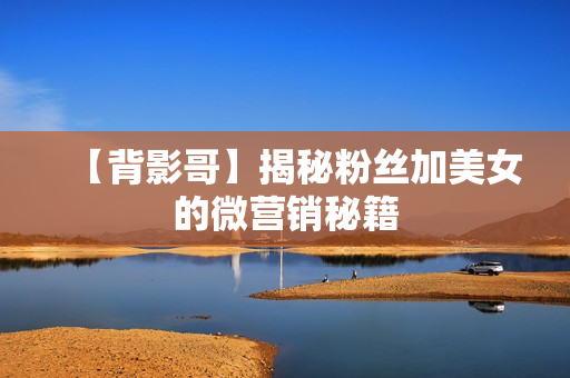 【背影哥】揭秘粉丝加美女的微营销秘籍