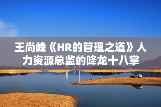 王尚峰《HR的管理之道》人力资源总监的降龙十八掌