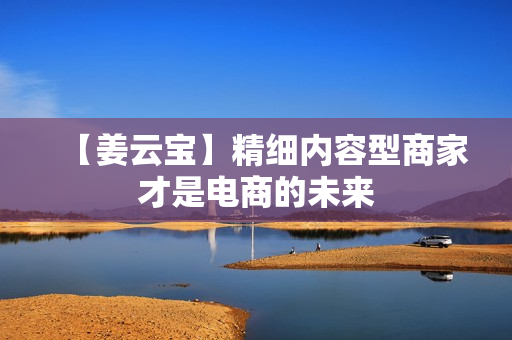 【姜云宝】精细内容型商家才是电商的未来