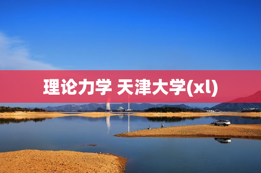 理论力学 天津大学(xl)