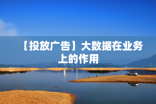 【投放广告】大数据在业务上的作用