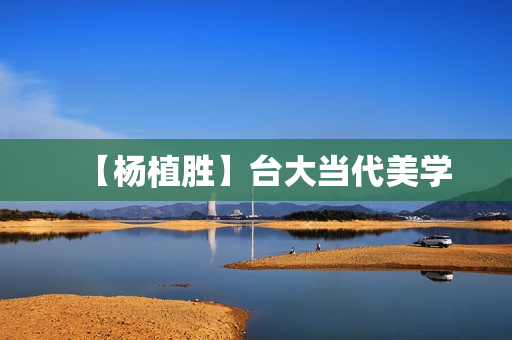 【杨植胜】台大当代美学