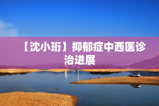 【沈小珩】抑郁症中西医诊治进展
