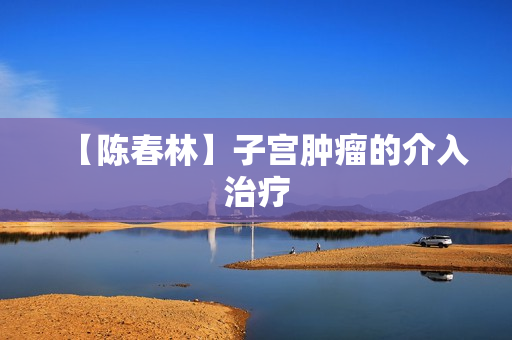 【陈春林】子宫肿瘤的介入治疗
