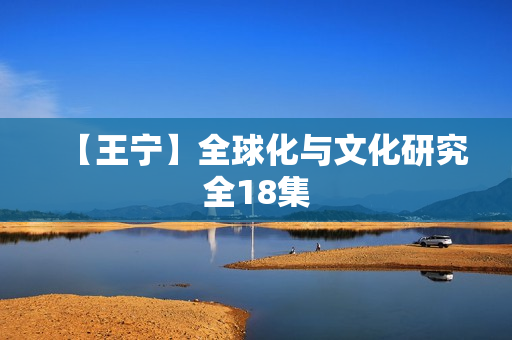 【王宁】全球化与文化研究全18集