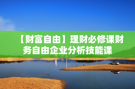 【财富自由】理财必修课财务自由企业分析技能课