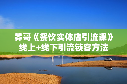 莽哥《餐饮实体店引流课》线上+线下引流锁客方法