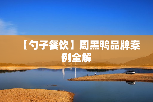【勺子餐饮】周黑鸭品牌案例全解
