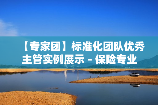 【专家团】标准化团队优秀主管实例展示－保险专业