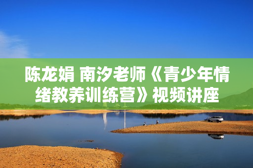 陈龙娟 南汐老师《青少年情绪教养训练营》视频讲座