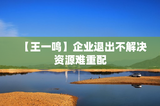 【王一鸣】企业退出不解决资源难重配