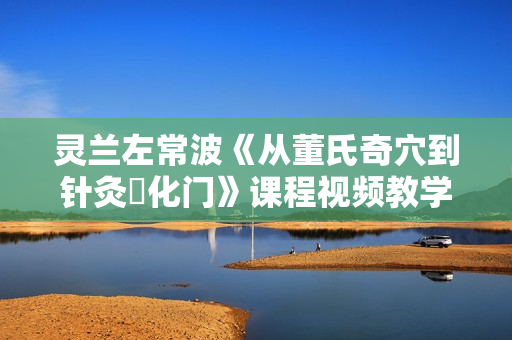 灵兰左常波《从董氏奇穴到针灸炁化门》课程视频教学