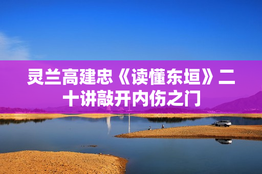 灵兰高建忠《读懂东垣》二十讲敲开内伤之门