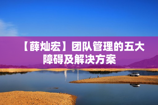 【薛灿宏】团队管理的五大障碍及解决方案