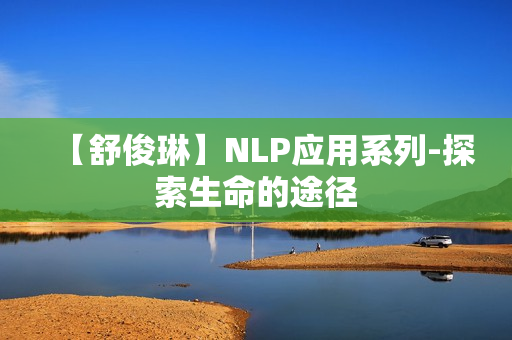 【舒俊琳】NLP应用系列-探索生命的途径