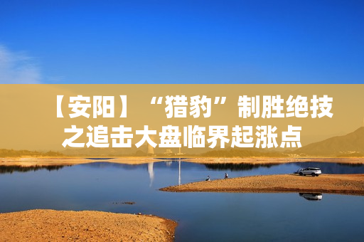 【安阳】“猎豹”制胜绝技之追击大盘临界起涨点