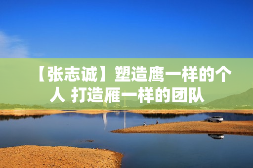 【张志诚】塑造鹰一样的个人 打造雁一样的团队