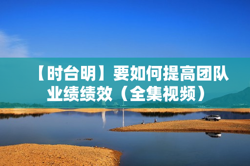 【时台明】要如何提高团队业绩绩效（全集视频）