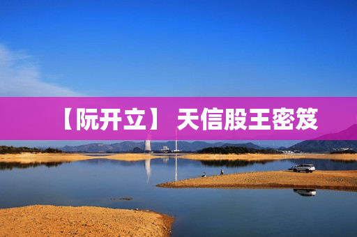 【阮开立】 天信股王密笈
