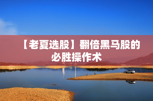 【老夏选股】翻倍黑马股的必胜操作术