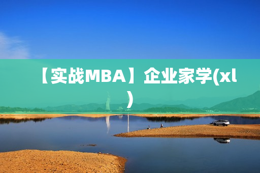 【实战MBA】企业家学(xl)