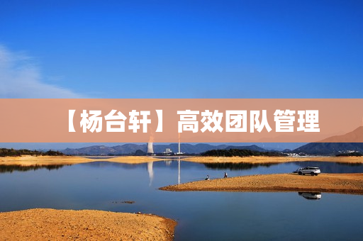 【杨台轩】高效团队管理