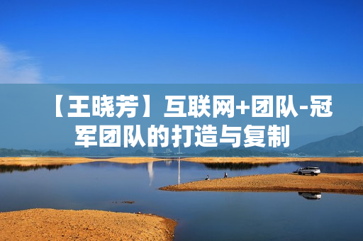 【王晓芳】互联网+团队-冠军团队的打造与复制